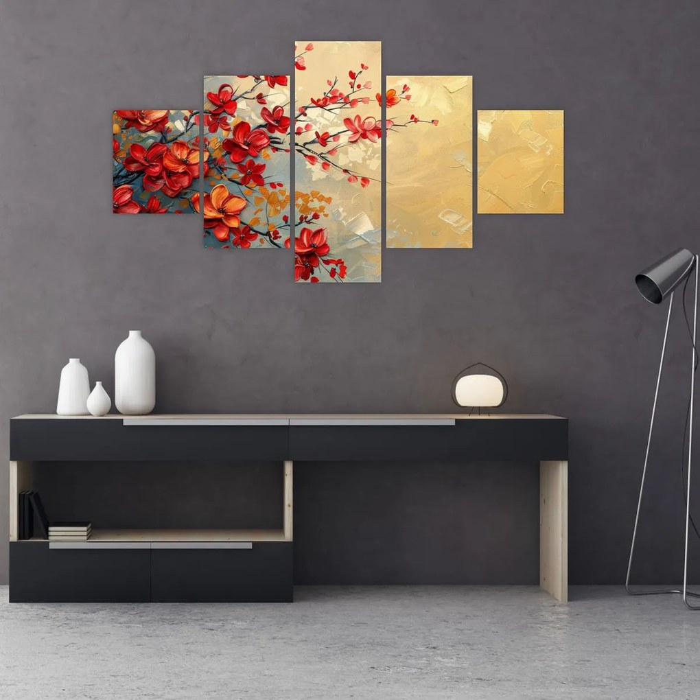 Obraz - Kwitnące drzewo (125x70 cm)