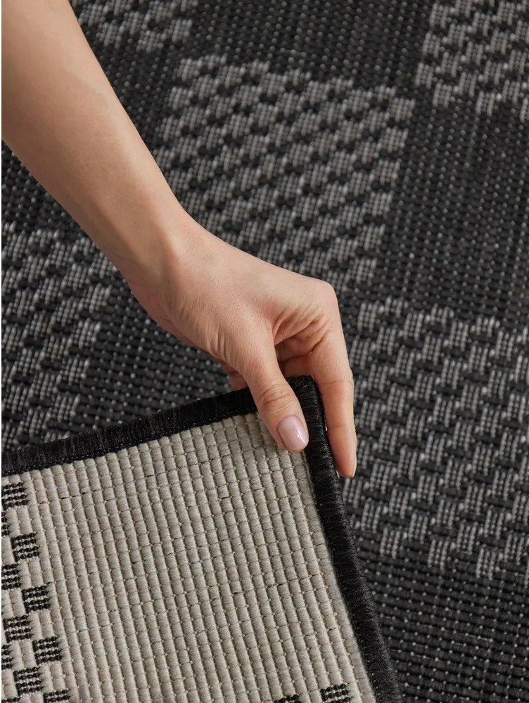 Czarno-kremowy dywan odpowiedni na zewnątrz 120x170 cm Haringey Dorothy – Ted Baker