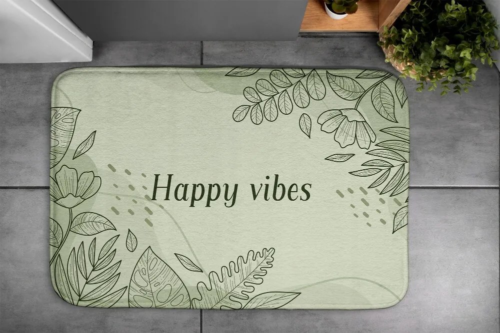 Dywanik łazienkowy Dywanik łazienkowy Motyw florystyczny