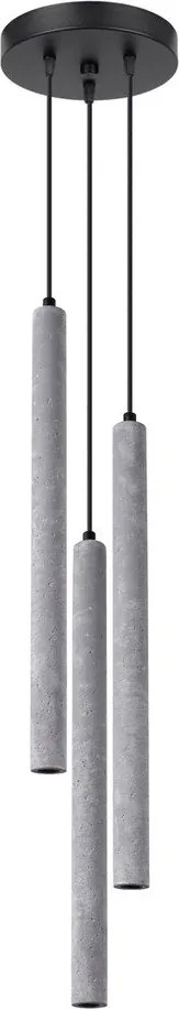 Szara lampa wisząca betonowa ø 19,5 cm Fideus – Sollux