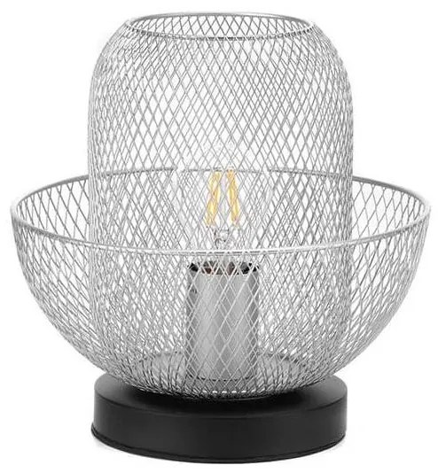 ONLI - Lampa stołowa ZAIR 1xE27/22W/230V czarna/srebrna