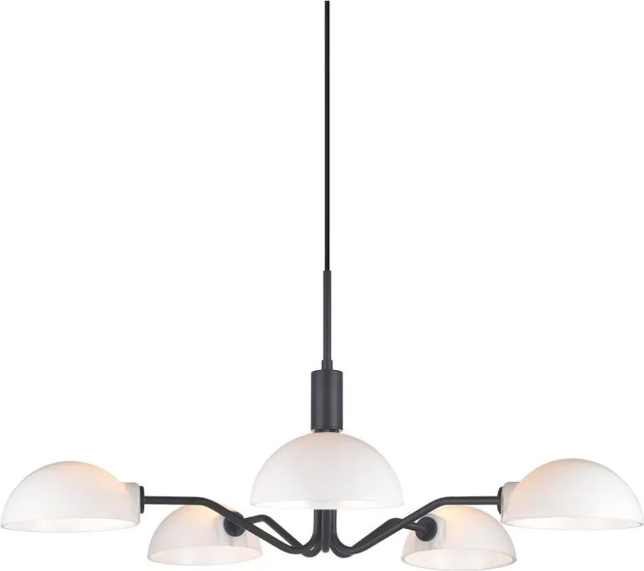 Halo Design 740369 - Lampa wisząca na przewodzie KJOBENHAVN 5xG9/28W/230V średnica 50 cm czarna