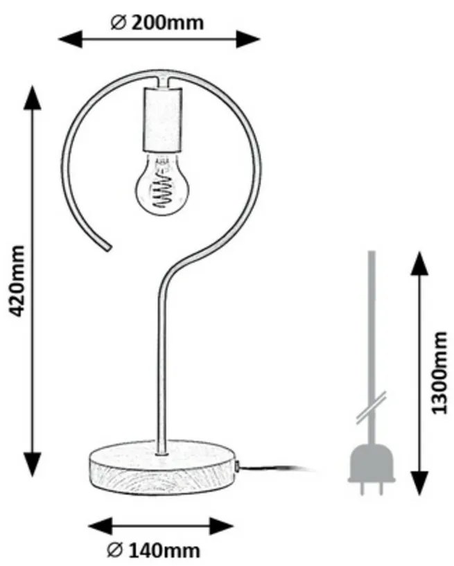 Rabalux 3220 Rufin lampa stołowa