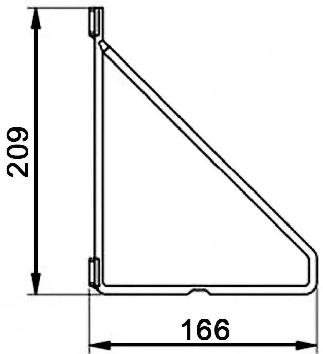 Czarne półki wiszące w stylu loft W4-N89