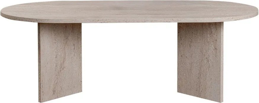 Beżowy stolik z półmatowym wykończeniem 60x119 cm Sable – Kalune Design