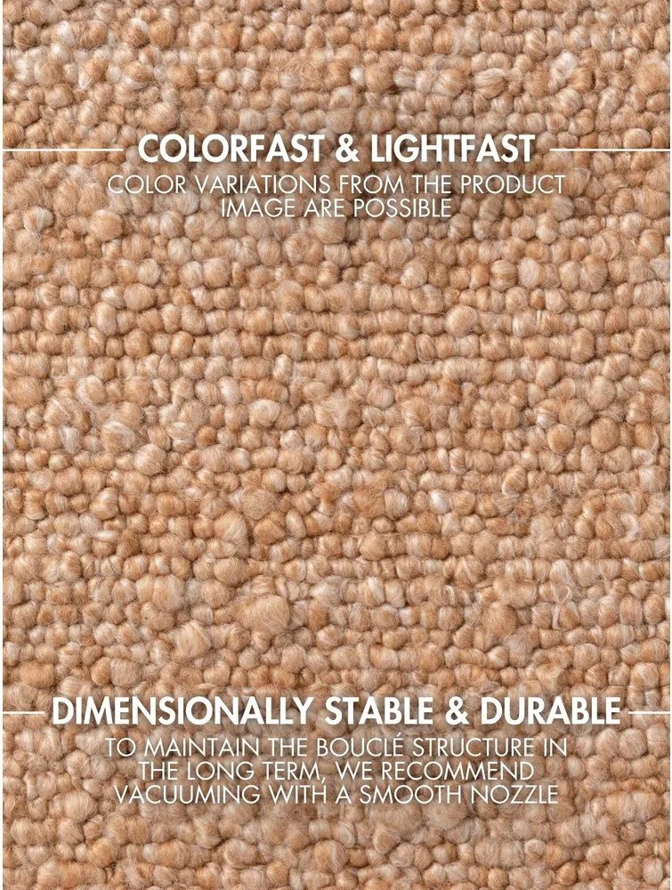 Beżowy dywan z materiału bouclé tkany ręcznie 200x290 cm Notting Hill Portobello – Ted Baker