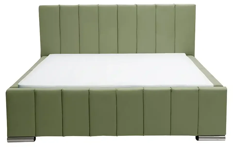 Łóżko 180x200 tapicerowane materac + pojemnik SWEET Beżowy