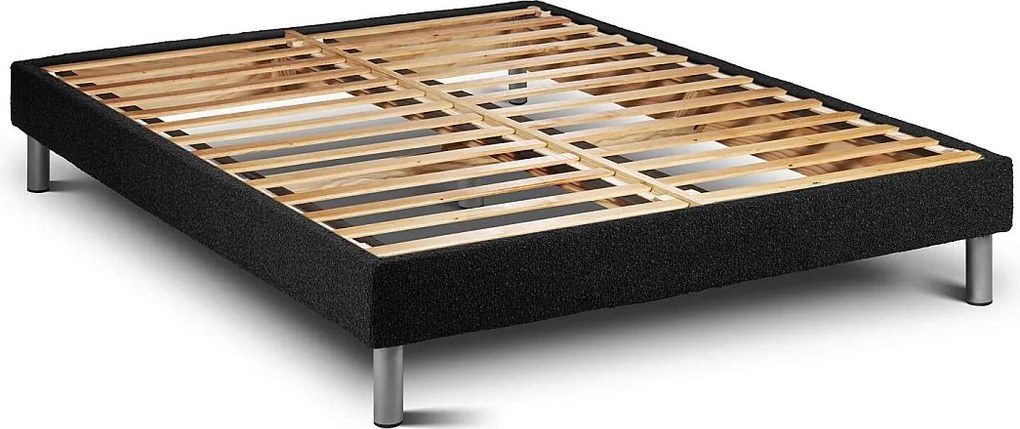 lózka z materacem VITAL POWER ZEN 160 x 190 cm Rama lózka Czarny