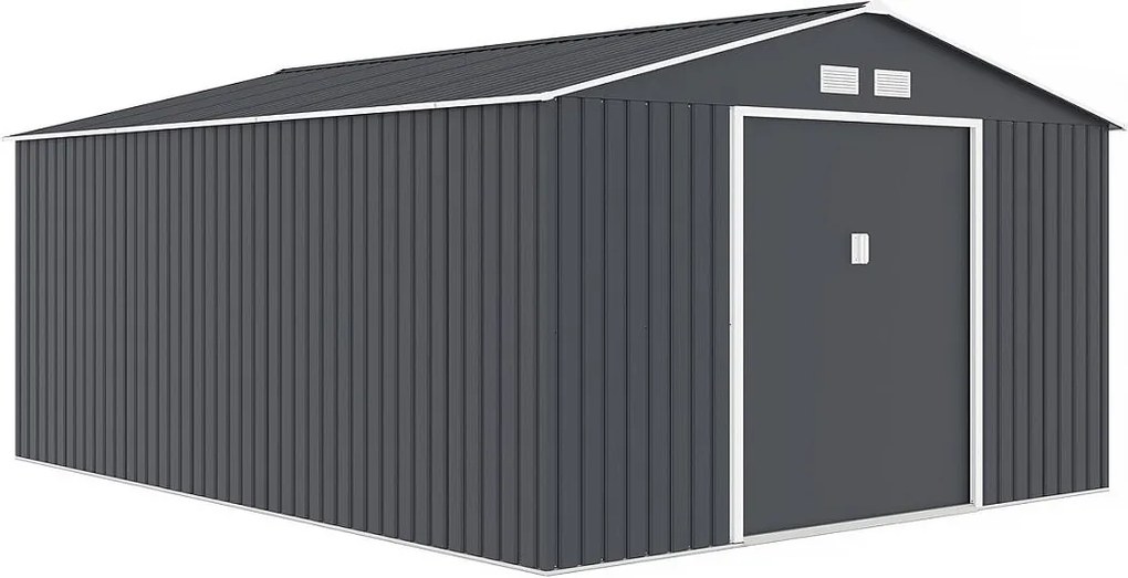 Metalowa szopa ogrodowa "Vegas" - 15 m² - Szara