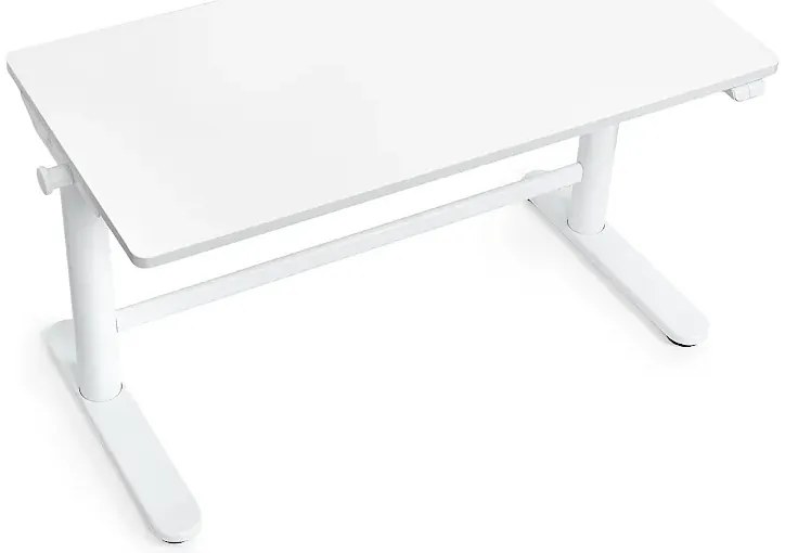 Białe automatyczne biurko stojące elektryczne L7-E73