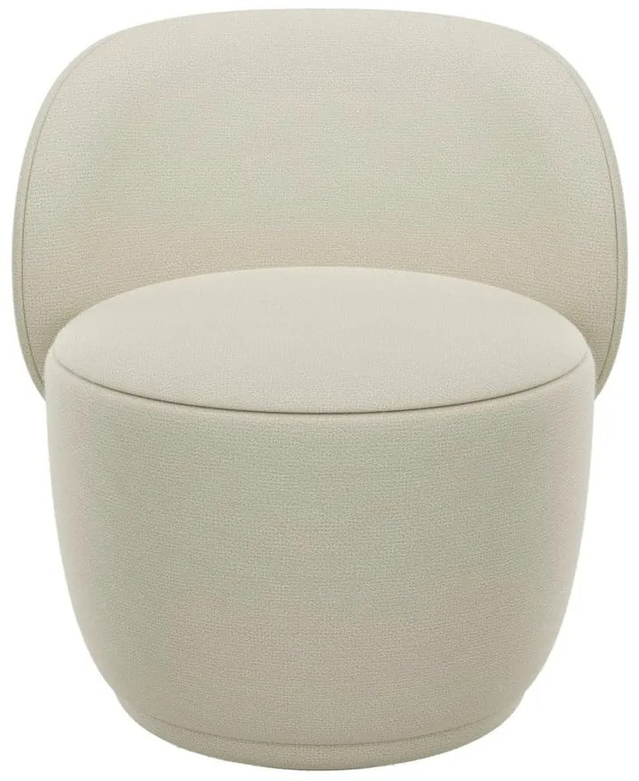 Beżowy fotel z materiału bouclé KUON – Blomus