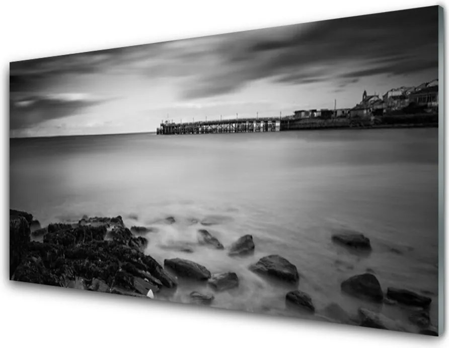 Panel Szklany Molo prowadzące w Głąb Morza