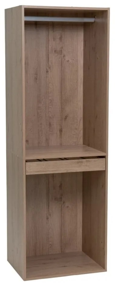 Otwarta szafa modułowa w dekorze dębu w naturalnym kolorze 60x180x45 cm Modular – Casa Selección