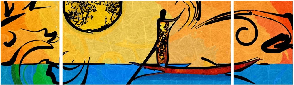 Obraz starożytnego obrazu (170x50 cm)