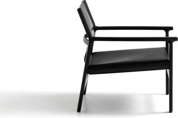 Czarny skórzany fotel Jan – Kave Home