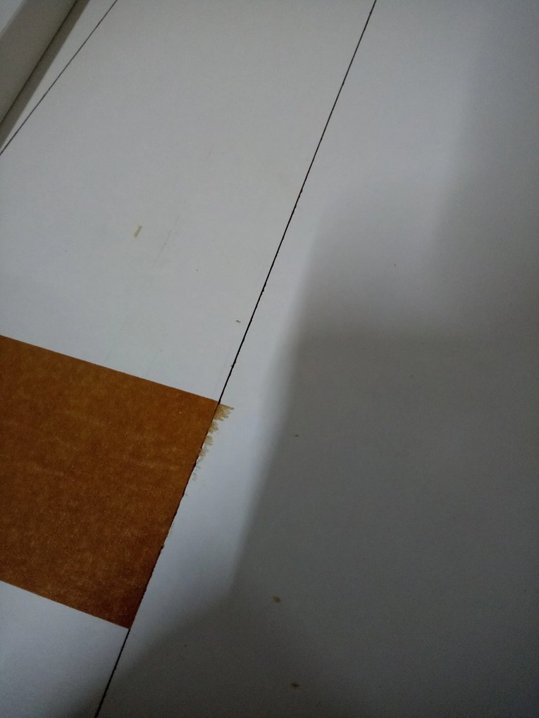 PROMOCJA Biały stół jadalny z blatem w dekorze dąb sonoma MADO 120x80 II. gatunek