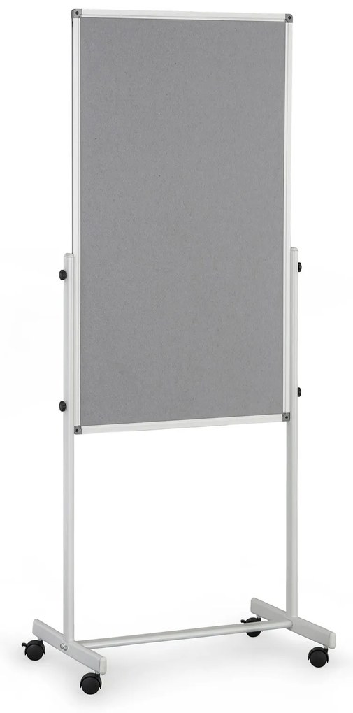 Mobilny flipchart, powierzchnia kombinowana, 1200 × 700 mm