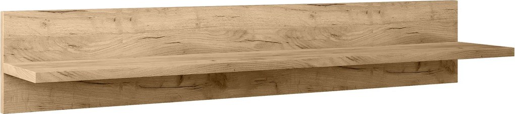 Półka ścienna nad biurko dąb craft złoty M9-F41