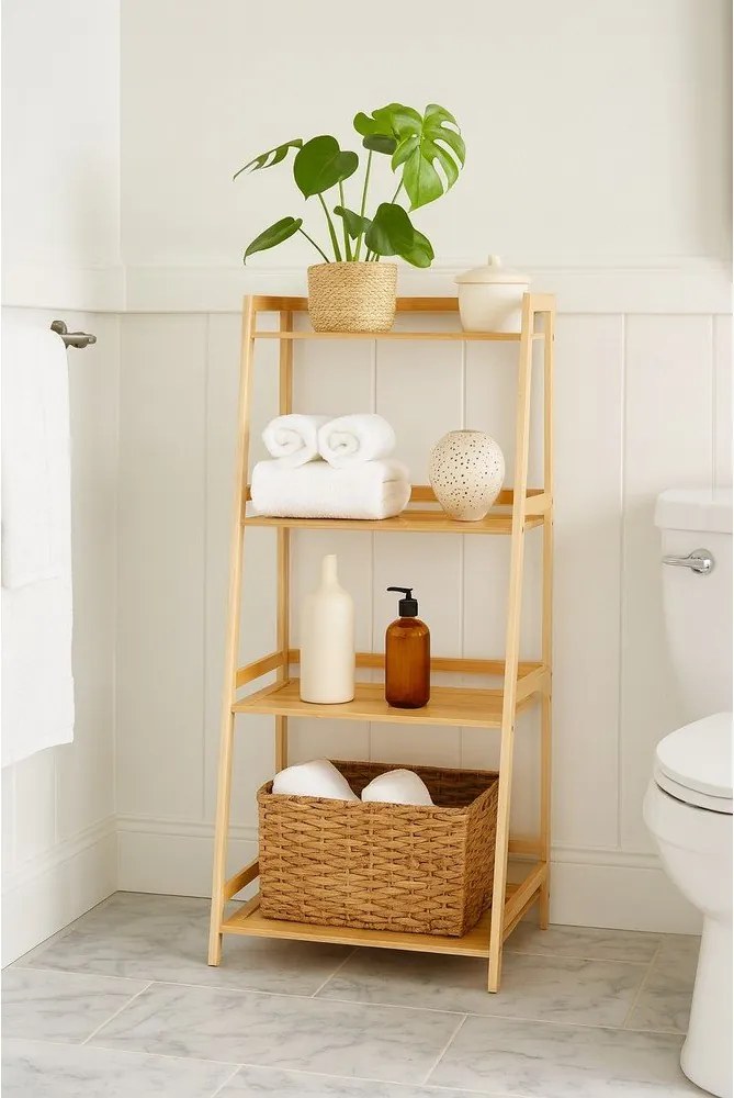 Bambusowy regał łazienkowy w naturalnym kolorze 52x115 cm Elori – Bonami Essentials