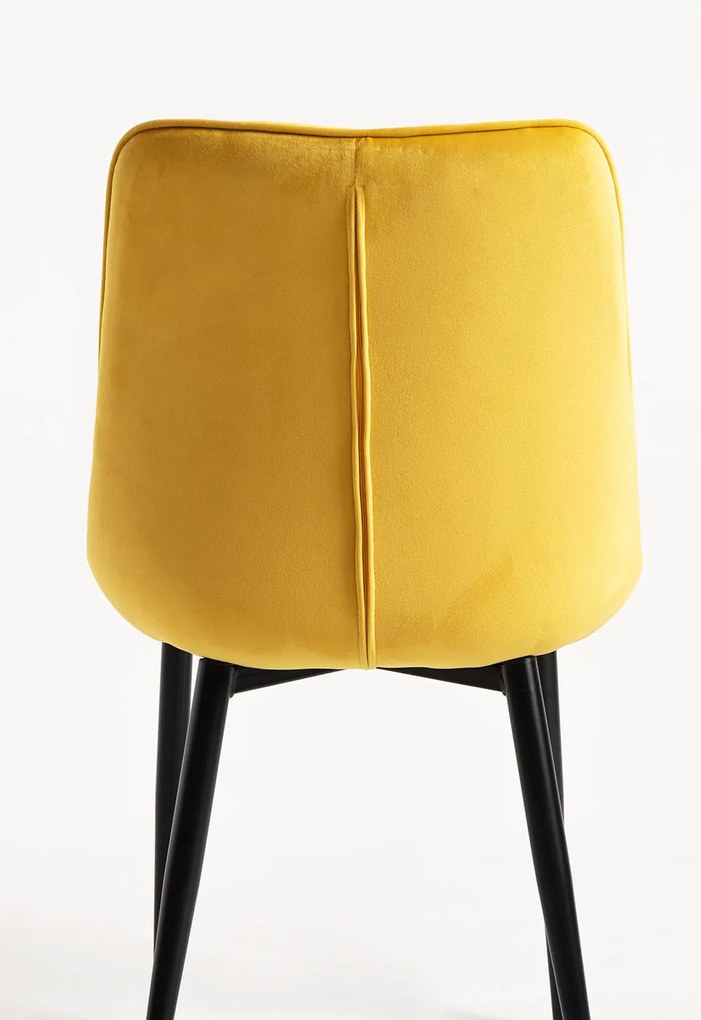 Zestaw 4 Krzese Cade Aksamitne