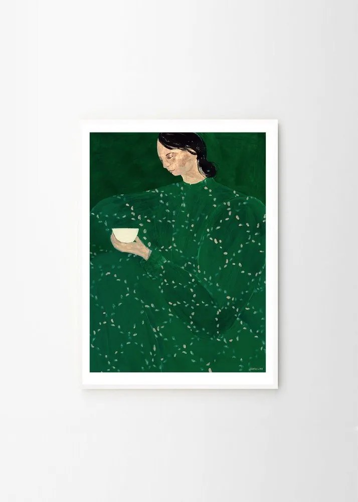 Plakat 30x40 cm Coffee Alone At Place De Clichy – Sofia Lind – The Poster Club