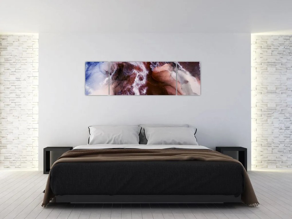 Obraz - Fioletowy marmur N⁰3 (170x50 cm)