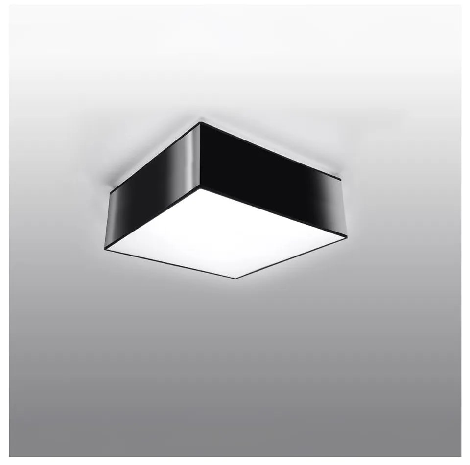 Czarna lampa sufitowa 25x25 cm Mitra – Nice Lamps