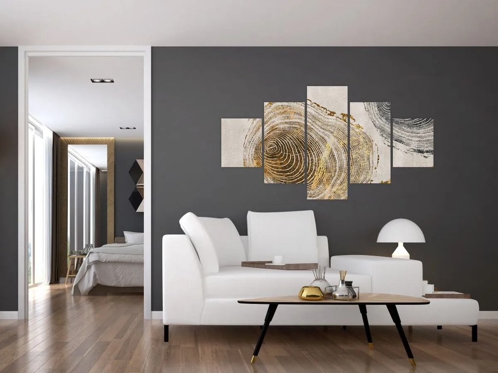 Obraz - Abstrakcja pnia (125x70 cm)