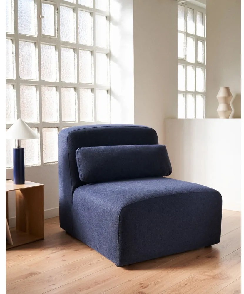 Ciemnoniebieski moduł sofy (moduł środkowy) Neom – Kave Home