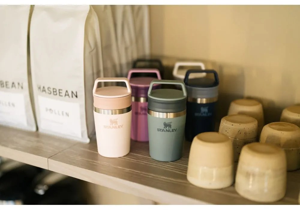 Jasnoróżowy kubek termiczny ze stali nierdzewnej 350 ml Café-To-Go Rose Quartz – Stanley