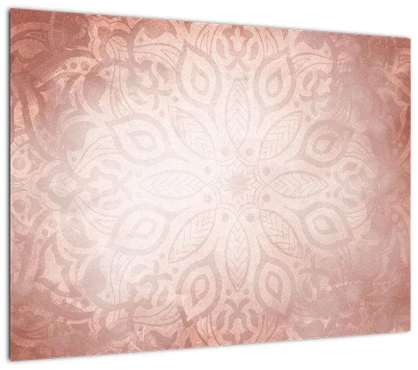 Obraz - Różowa mandala (70x50 cm)