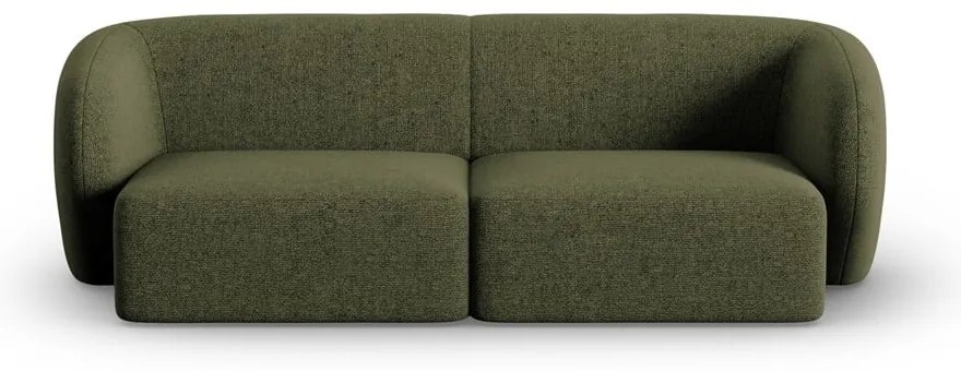 Zielona sofa z tkaniny szenilowej 188 cm Paolo – Milo Casa