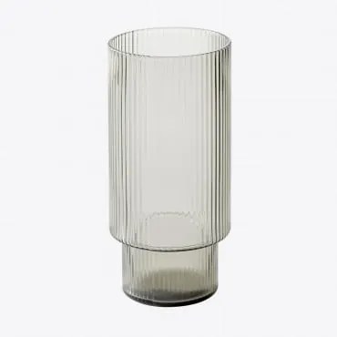 Zestaw 4 Szklanek 350 Ml Yulia Grey - Sklum