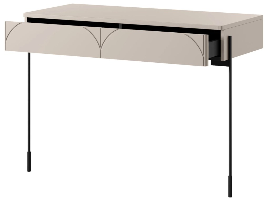 Toaletka Sonatia 100 cm z dwoma szufladami - kaszmir