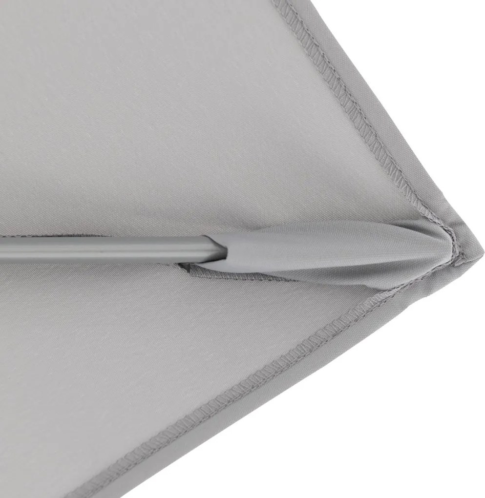 Doppler EXPERT parasol ogrodowy 220 x 140 cm jasnoszary