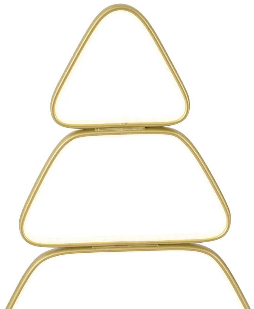 Świąteczna lampa stołowa złota choinka z LED - Arbre