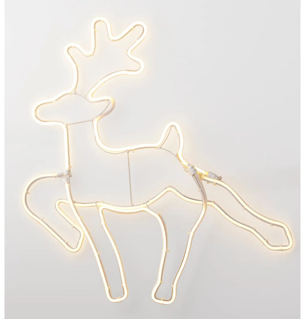 Dekoracja świąteczna LED, renifer, 54 x  59 cm