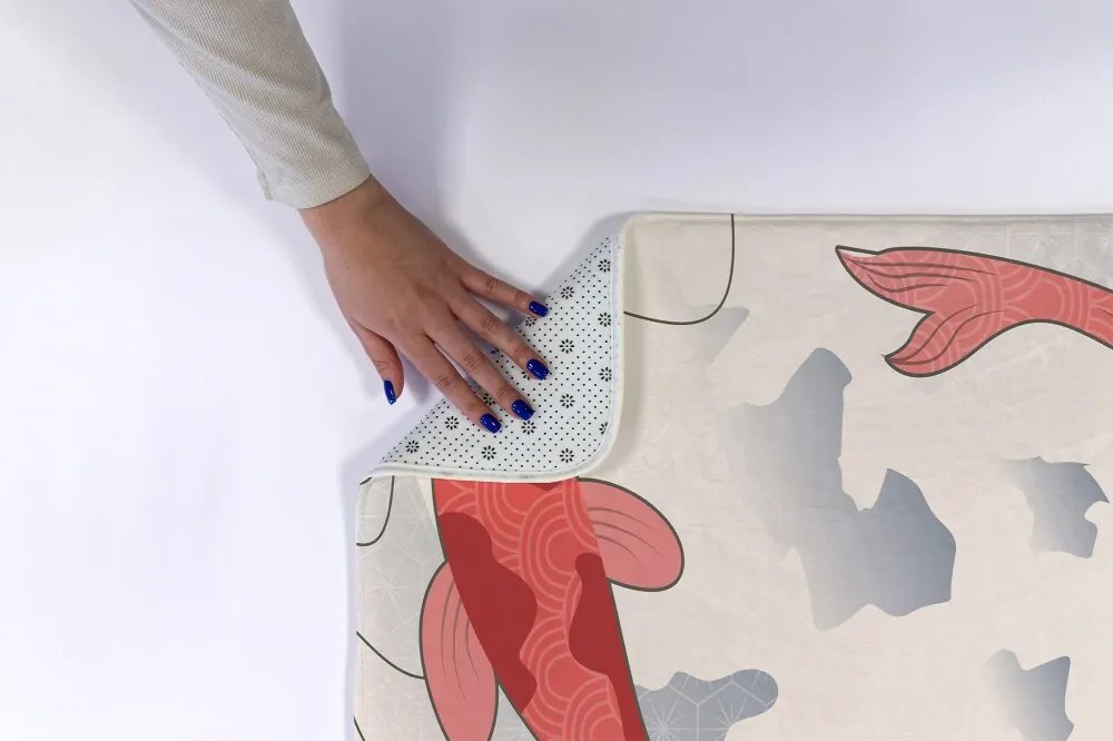 Dywanik łazienkowy antypoślizgowy Dywanik łazienkowy antypoślizgowy Rybki Karpie