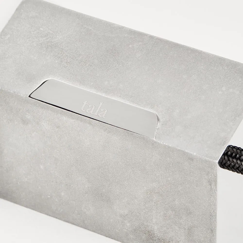 Szara lampa wisząca ze ściemniaczem ø 6 cm Basalt – tala
