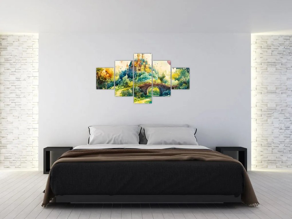 Obraz - Baśniowy zamek (125x70 cm)