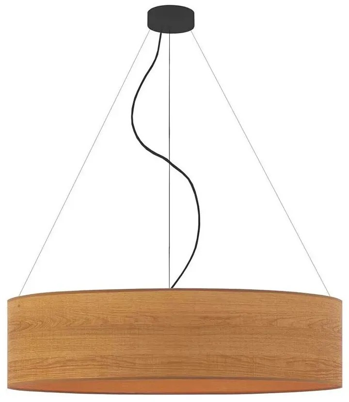 Lampa wisząca z fornirowym abażurem 80 cm - EX323-Porta - kolory do wyboru