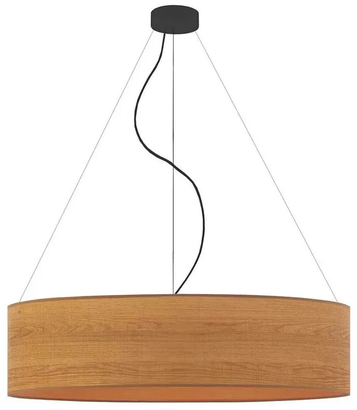Lampa wisząca z fornirowym abażurem 80 cm - R8-Z91