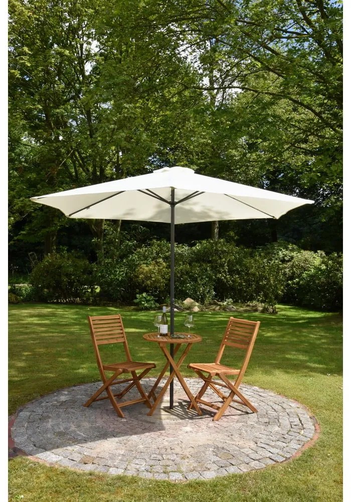 Zestaw mebli ogrodowych z litego drewna akacjowego dla 2 osób Ibarra – Garden Pleasure