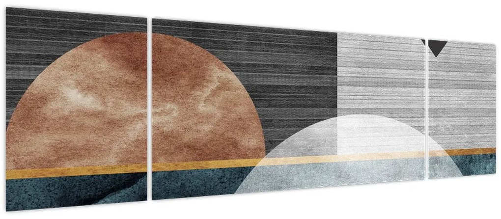 Obraz - Kształty i tekstury (170x50 cm)