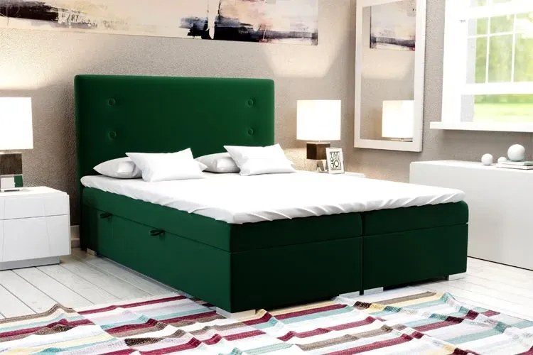 Pojedyncze łóżko boxspring Panata 90x200 - 32 kolory