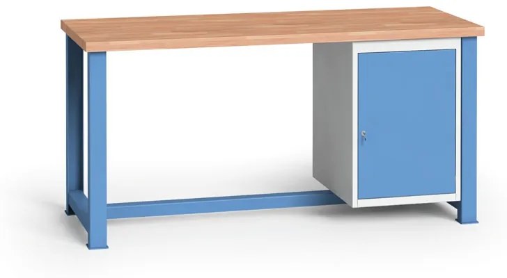 Stół warsztatowy KOVONA, 1 szafka wisząca na narzędzia, bez regulacji, 1700 mm