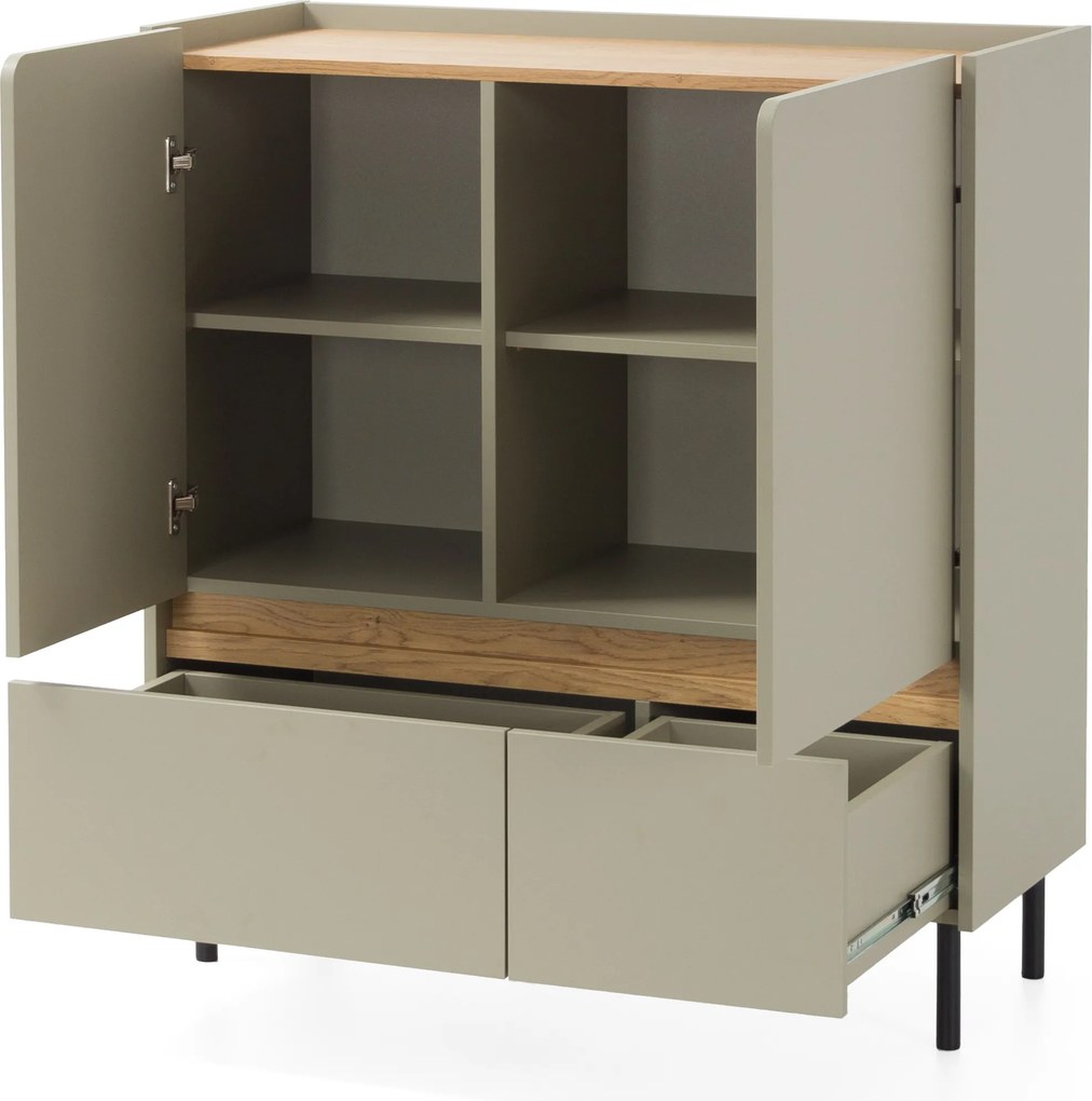 Komoda MURO 95 cm do Salonu Sypialni Odcienie zieleni