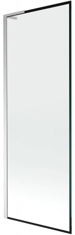 Mexen Next L parawan nawannowy 1-skrzydłowy 70 x 150 cm, czarna ramka, chrom - 895-070-000-03-70-01