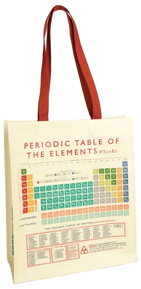 Torba na zakupy z papieru z recyklingu Rex London Periodic Table