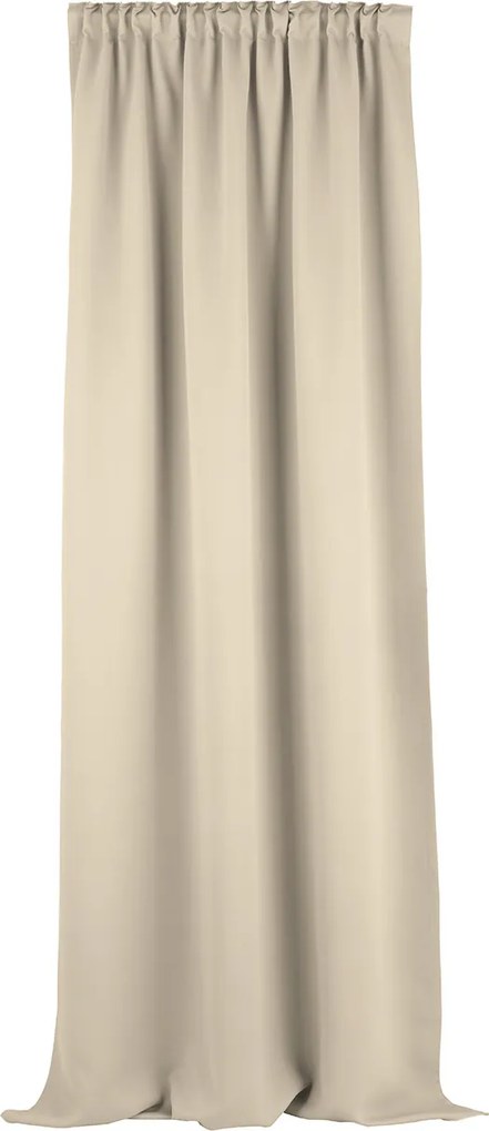 Zasłona zaciemniająca na taśmie marszczącej szarobeżowa 140x280cm 1 szt.